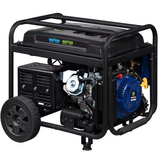 Westinghouse WGen9500DFc Dual Fuel Portable Generator 12500 Starting 9500 Running Watt Remote Electric Start Gas Propane
