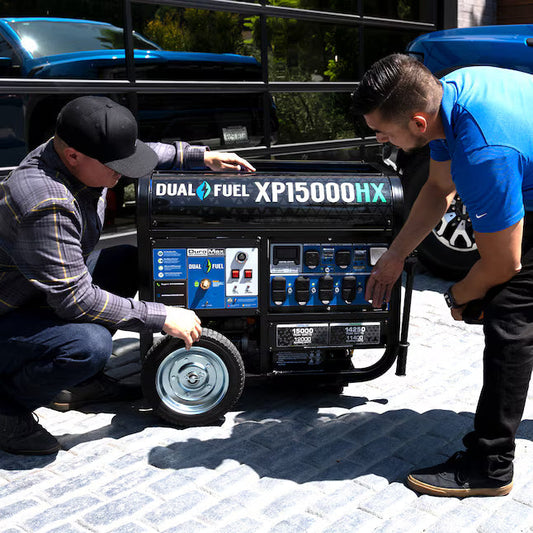 DuroMax XP15000HX Dual Fuel Generator 15000 Starting Watts 12000 Running Watts Electric Start Gas Propane Portable Generator