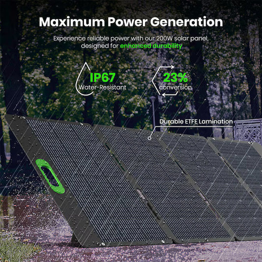 YOSHINO B4000 SST 4000W 2611Wh Solar Generator Kit with 3 x 200W Solar Panels