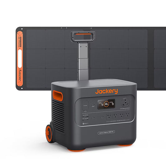 Jackery Explorer 3000 Pro Solar Generator 3024Wh 3000 Watts Portable Power Station 200W Solar Panel Included