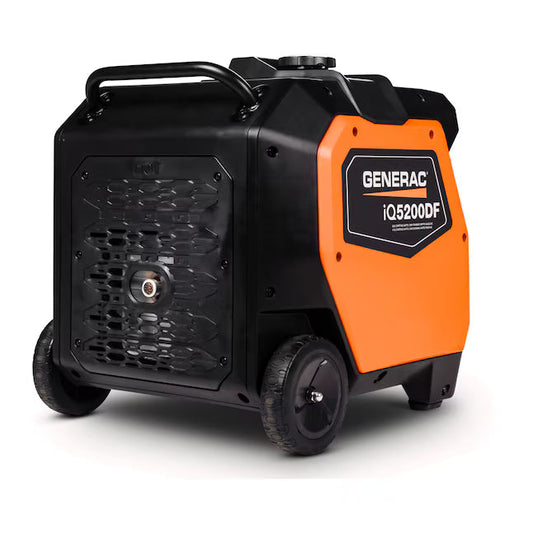Generac iQ 5200W Dual Fuel Portable Inverter Generator Electric Start Gas Propane COsense 3900 Running Watts