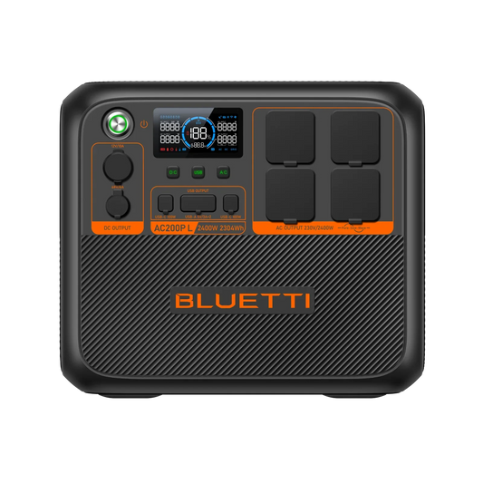 BLUETTI AC200PL Portable Power Station 2400W 2304Wh LiFePO4 Solar Generator Expandable to 8448Wh Pure Sine Wave