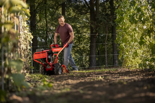 CRAFTSMAN 16 Inch Rear Tine Tiller 208cc Gas Garden Cultivator with Counter Rotating Steel Tines