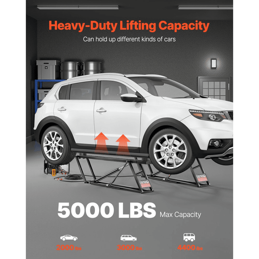 5,000 LB Adjustable Car Lift with Remote Control – Perfect for Home Garages