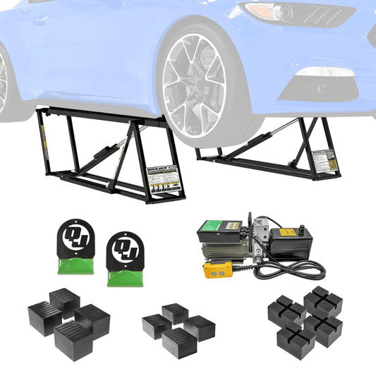 QuickJack 5000TLX Portable Car Lift Package 5000 lb Capacity Extended Length Hydraulic Vehicle Lift Kit