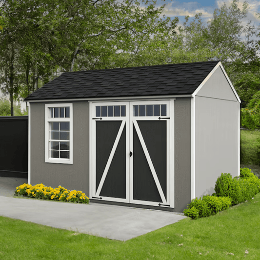 Heartland Coronado 12-ft x 8-ft Gable Style Wood Outdoor Storage Shed with Windows and Doors