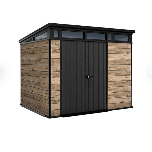 Keter Signature Pine/Graphite DecoCoat Shed 9×7