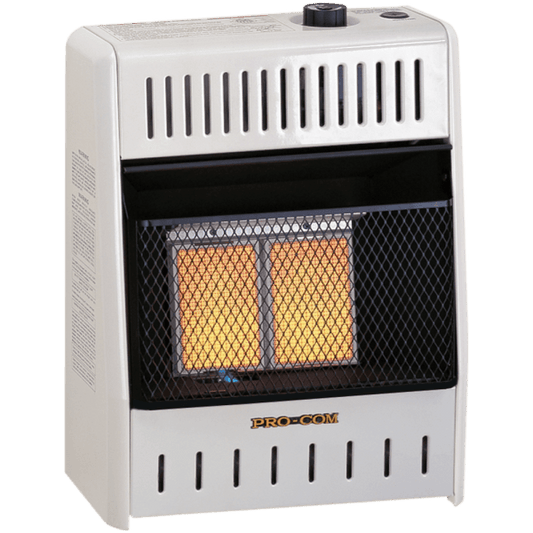 ProCom Reconditioned Dual Fuel Ventless Infrared Heater – 10,000 BTU, T-Stat Control – Model# MD2TPA-R