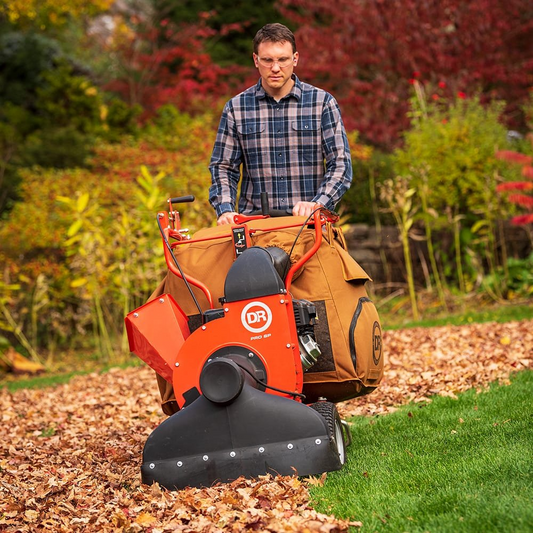 DR Power Premier 28 Inch Walk Behind Lawn Leaf Vacuum 9.2HP Self Propelled Chipper Vacuum