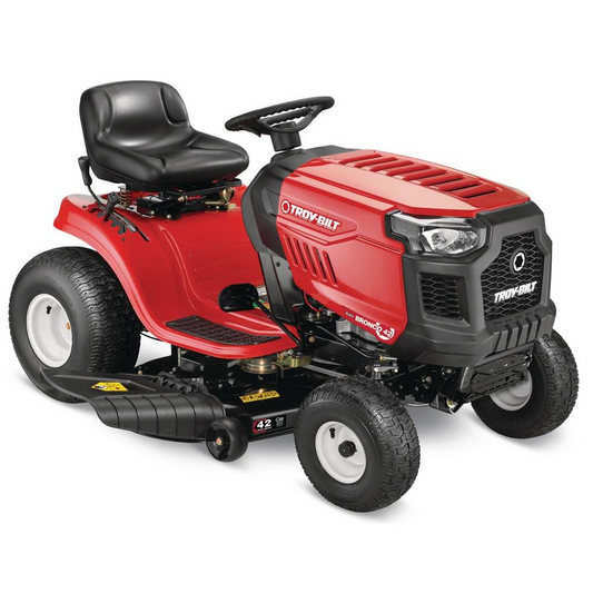 Troy-Bilt Bronco 42 Riding Lawn Tractor 19 HP Briggs Stratton Engine 42 Inch Deck AutoDrive Transmission