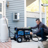 DuroMax XP13000HX Dual Fuel Generator 13000 Starting Watts 10500 Running Watts Electric Start Gas Propane Portable Generator