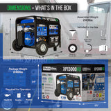 DuroMax XP13000HX Dual Fuel Generator 13000 Starting Watts 10500 Running Watts Electric Start Gas Propane Portable Generator