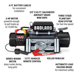 Badland Zxr 12,000 lb. Winch with Wire Rope