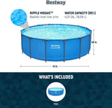 Bestway Steel Pro Max 15′ x 48″ Round Above Ground Pool Kit