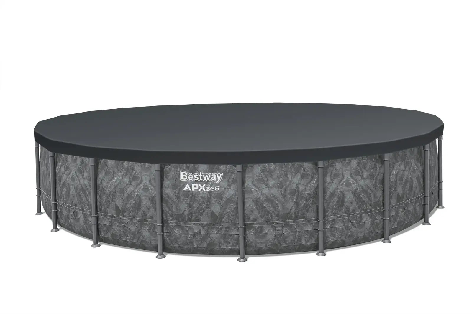 Bestway APX 365 22’x52″ Round Above Ground Swimming Pool Set with Pump and Ladder