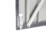 XWT014 Metal Garden Storage Shed – Gray/White