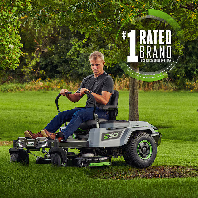EGO Z6 42 Inch Zero Turn Electric Mower 56V Lithium e-STEER 22HP Equivalent 4 Batteries Included