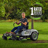 EGO Z6 42 Inch Zero Turn Electric Mower 56V Lithium e-STEER 22HP Equivalent 4 Batteries Included