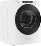 Whirlpool – 4.5 Cu. Ft. High Efficiency Stackable Front Load Washer with Steam and Load &amp; Go XL Dispenser – White