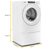 Whirlpool – 4.3 Cu. Ft. High Efficiency Stackable Front Load Washer with 35 Cycle Options – White