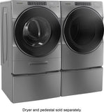 Whirlpool – 4.5 Cu. Ft. High Efficiency Stackable Front Load Washer with Steam and Load & Go XL Dispenser – Chrome shadow