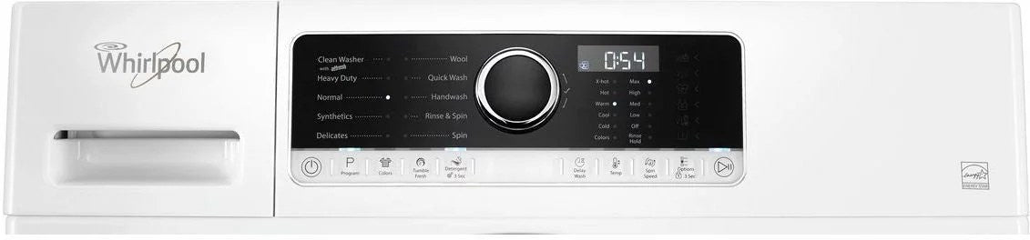Whirlpool – 2.3 Cu. Ft. High Efficiency Stackable Front Load Washer with Detergent Dosing Aid – White