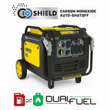Champion Power Equipment CO Shield Electric Start Quiet Technology Dual Fuel Inverter Generator 8500 Starting Watts 7000 Running Watts Gas Propane Portable Generator