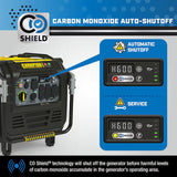 Champion Power Equipment CO Shield Electric Start Quiet Technology Dual Fuel Inverter Generator 8500 Starting Watts 7000 Running Watts Gas Propane Portable Generator