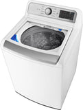 LG – 5.5 Cu. Ft. Smart Top Load Washer with TurboWash3D – White