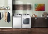 LG – 5.5 Cu. Ft. Smart Top Load Washer with TurboWash3D – White