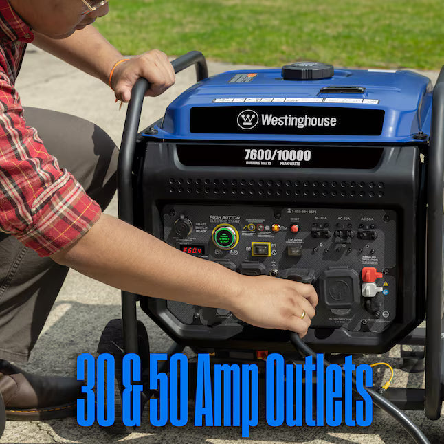 Westinghouse ecoGen10000 Portable Inverter Generator 10000 Starting Watts 7600 Running Watts Remote Electric Start