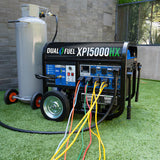 DuroMax XP15000HX Dual Fuel Generator 15000 Starting Watts 12000 Running Watts Electric Start Gas Propane Portable Generator