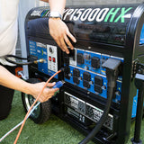 DuroMax XP15000HX Dual Fuel Generator 15000 Starting Watts 12000 Running Watts Electric Start Gas Propane Portable Generator