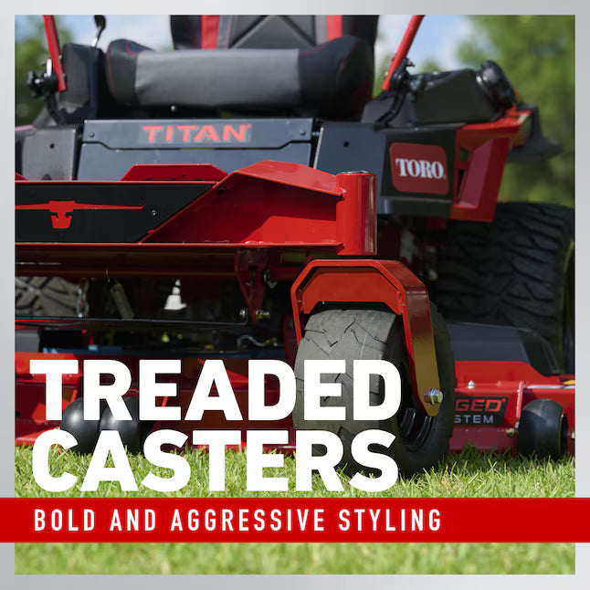 Toro Titan 48 in Zero Turn Riding Lawn Mower 23 HP Kawasaki V-Twin Engine 48 in Fabricated Steel Deck Gas Powered