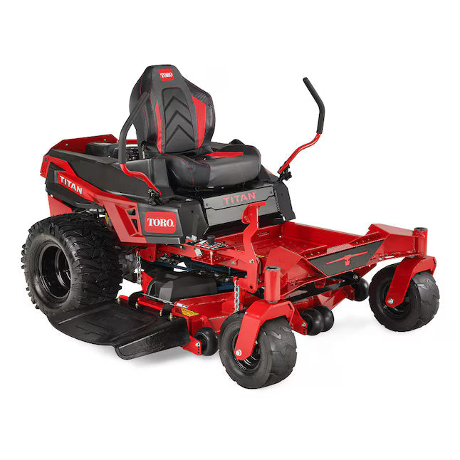 Toro Titan 48 in Zero Turn Riding Lawn Mower 23 HP Kawasaki V-Twin Engine 48 in Fabricated Steel Deck Gas Powered