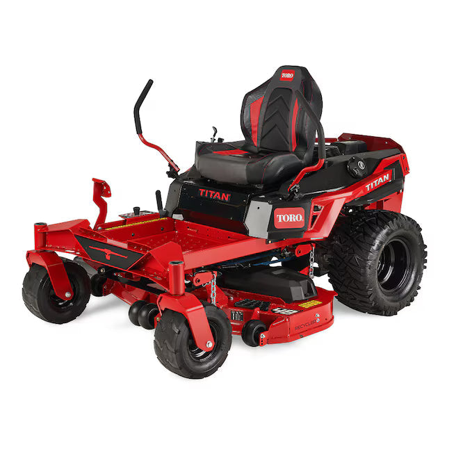 Toro Titan 48 in Zero Turn Riding Lawn Mower 23 HP Kawasaki V-Twin Engine 48 in Fabricated Steel Deck Gas Powered
