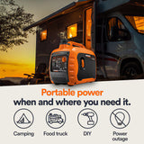Generac GP3300i Portable Inverter Generator 3300 Starting 2500 Running Watt Gas Powered COsense TruePower