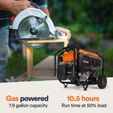 Generac GP8000E Portable Generator 10000 Starting 8000 Running Watt Electric Start COsense Gas Generator