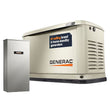 Generac Guardian 22kW Home Standby Generator Dual Fuel WiFi 200 Amp Automatic Transfer Switch Included