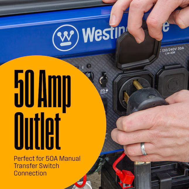Westinghouse WGen9500DFc Dual Fuel Portable Generator 12500 Starting 9500 Running Watt Remote Electric Start Gas Propane