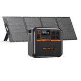 BLUETTI AC180P Solar Generator Kit 1800W 1440Wh Portable Power Station with 200W Solar Panel LiFePO4 Battery 2700W Peak