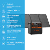 BLUETTI AC180P Solar Generator Kit 1800W 1440Wh Portable Power Station with 200W Solar Panel LiFePO4 Battery 2700W Peak
