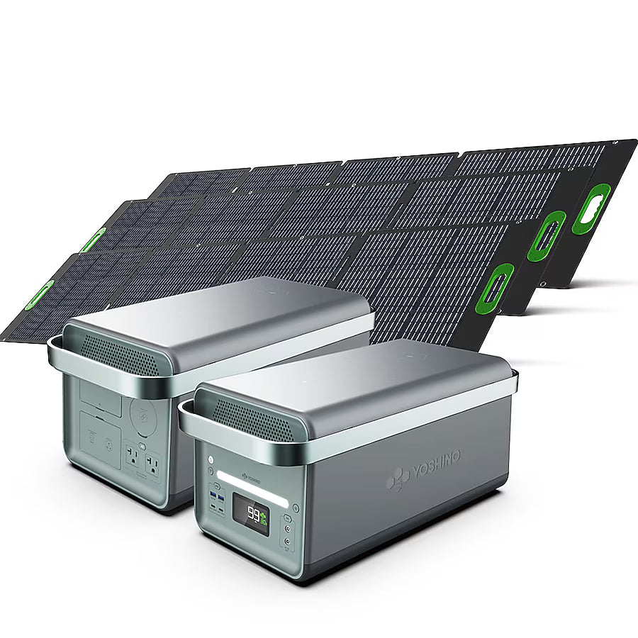 YOSHINO B4000 SST 4000W 2611Wh Solar Generator Kit with 3 x 200W Solar Panels