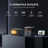 BLUETTI AC180P Solar Generator Kit 1800W 1440Wh Portable Power Station with 200W Solar Panel LiFePO4 Battery 2700W Peak