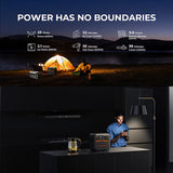 BLUETTI AC180P Solar Generator Kit 1800W 1440Wh Portable Power Station with 200W Solar Panel LiFePO4 Battery 2700W Peak