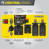 Champion Power Equipment CO Shield RV Ready Quiet Technology Open Frame Inverter Generator 6500 Starting Watts 5250 Running Watts Gasoline Portable Generator