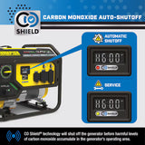 Champion 4375 Watt Dual Fuel Portable Generator Gas Propane CO Shield RV Ready 3500 Running Watts