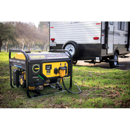 Champion 4375 Watt Dual Fuel Portable Generator Gas Propane CO Shield RV Ready 3500 Running Watts