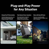 Anker SOLIX F3800 Portable Power Station 6000W 3840Wh with 2x 400W Solar Panels 120V/240V LiFePO4 Battery Backup