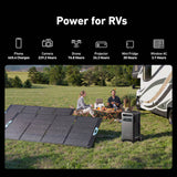 Anker SOLIX F3800 Portable Power Station 6000W 3840Wh with 2x 400W Solar Panels 120V/240V LiFePO4 Battery Backup